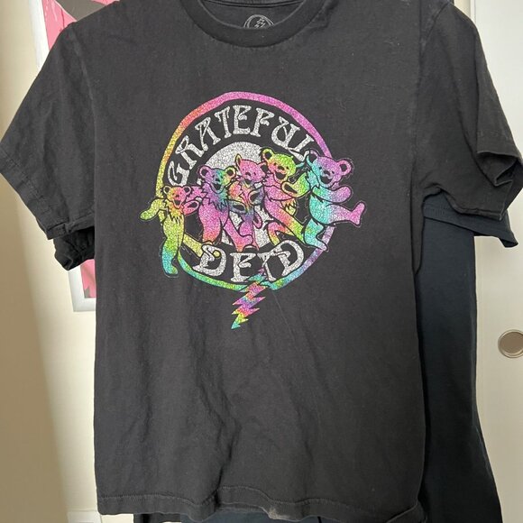 Grateful Dead Rainbow Bears Black T-shirt sz S - Picture 1 of 5